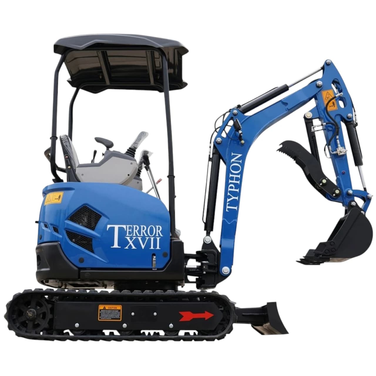 2025 3,800 lb TYPHON TERROR XVII Mini Excavator Rubber Track with Kubota D902 Diesel Engine USA View 1