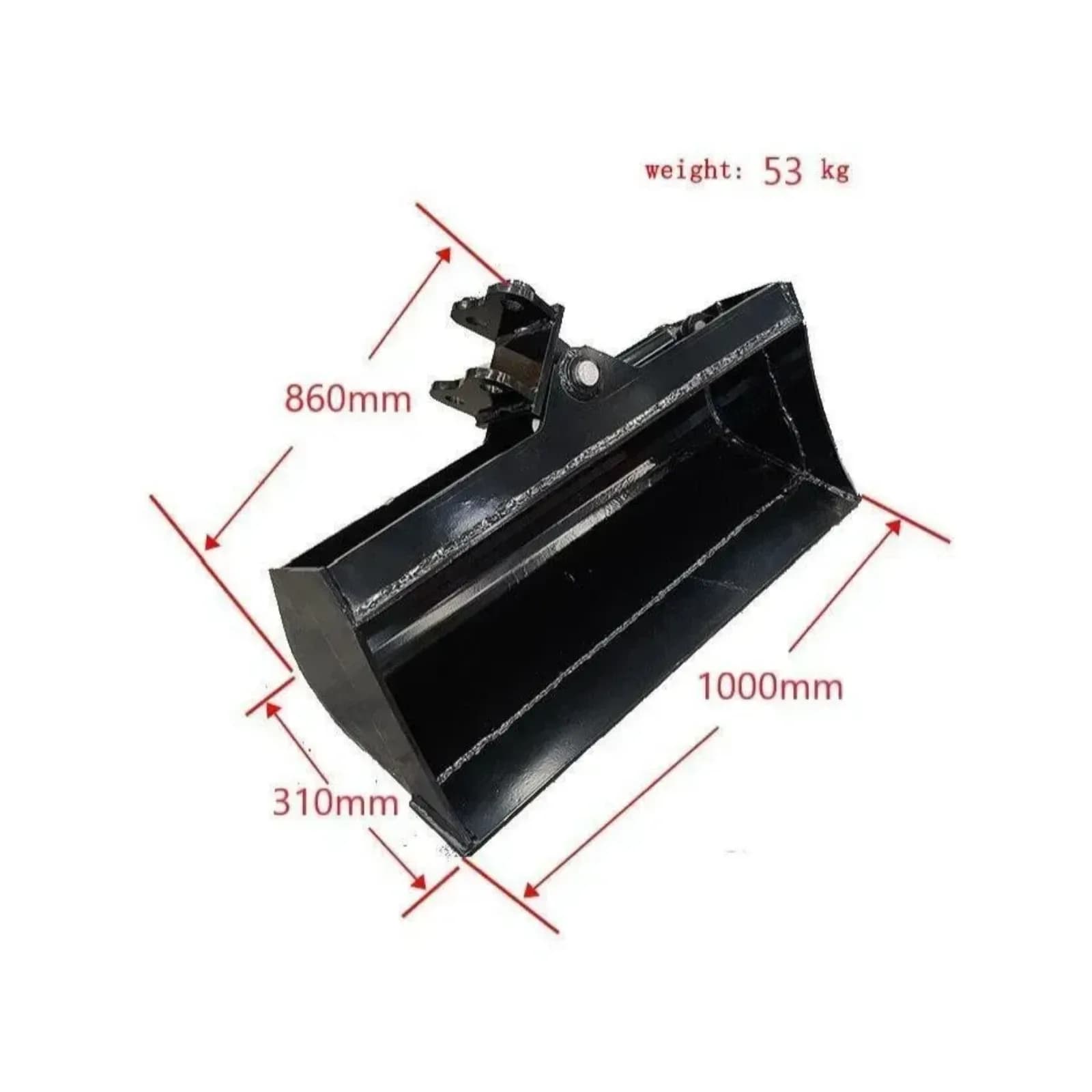 Excavator Attachment 1000mm Tilt Bucket 39" Hydraulic Tilting Bucket Heavy Duty USA TERROR X2 PRO View 2