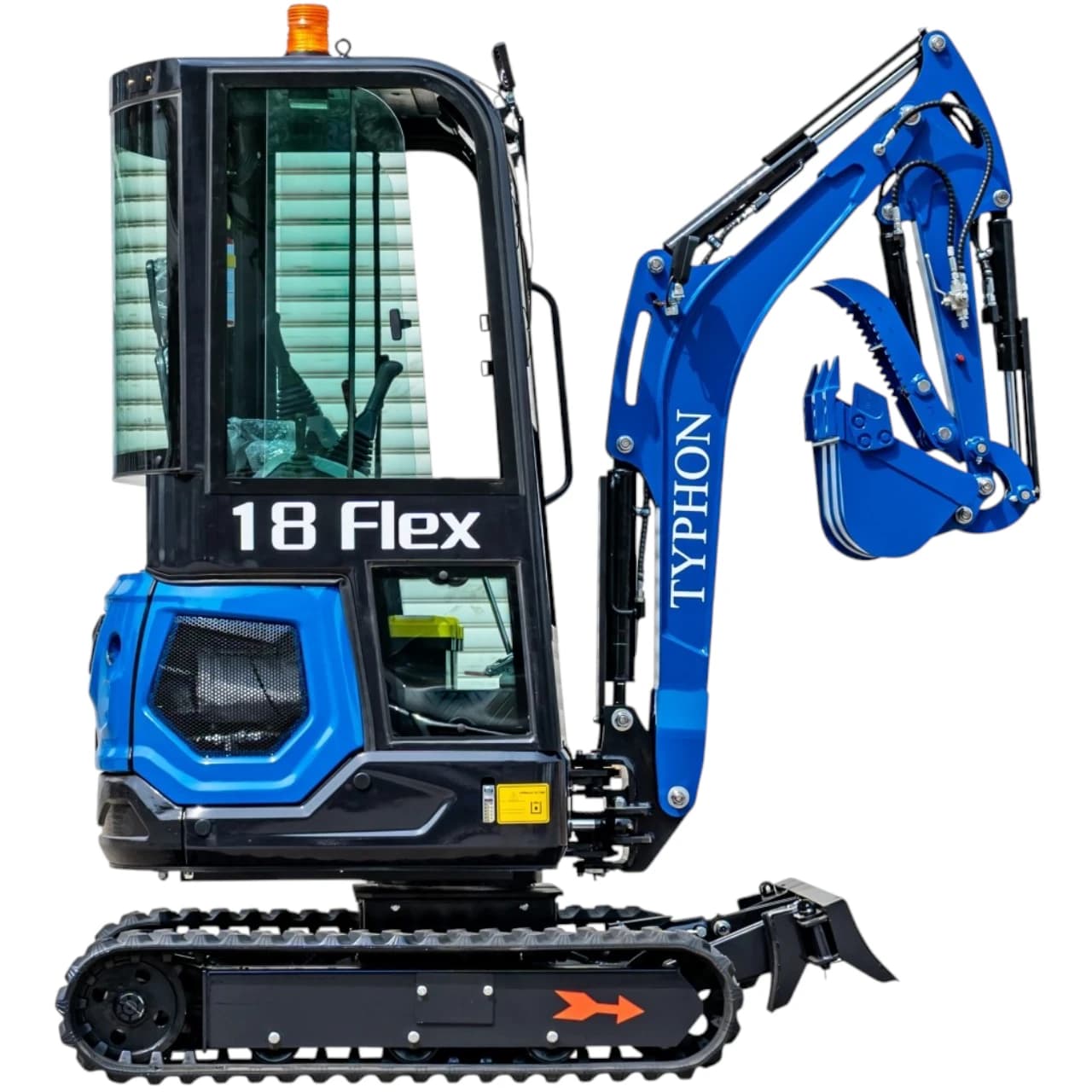 TYPHON 18 FLEX PRO 1.8 Ton Mini Excavator USA with 12 attachments View 3