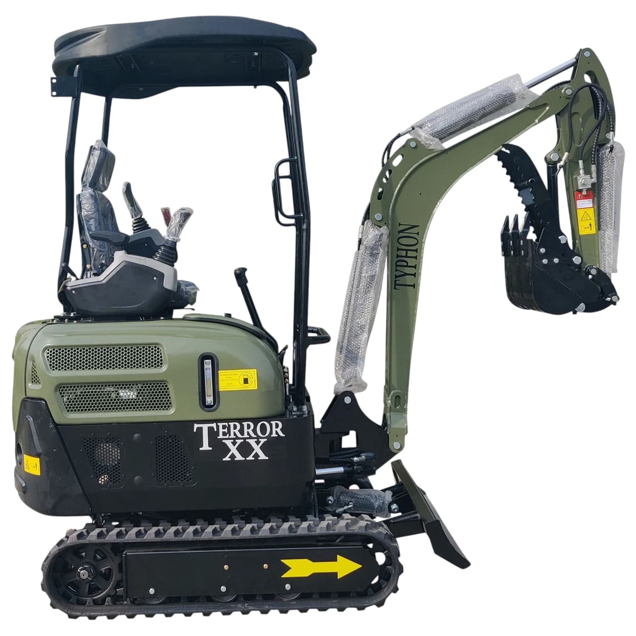 2025 4,000 lb TYPHON TERROR XX Mini Excavator Rubber Track with Kubota D902 Diesel Engine USA View 3
