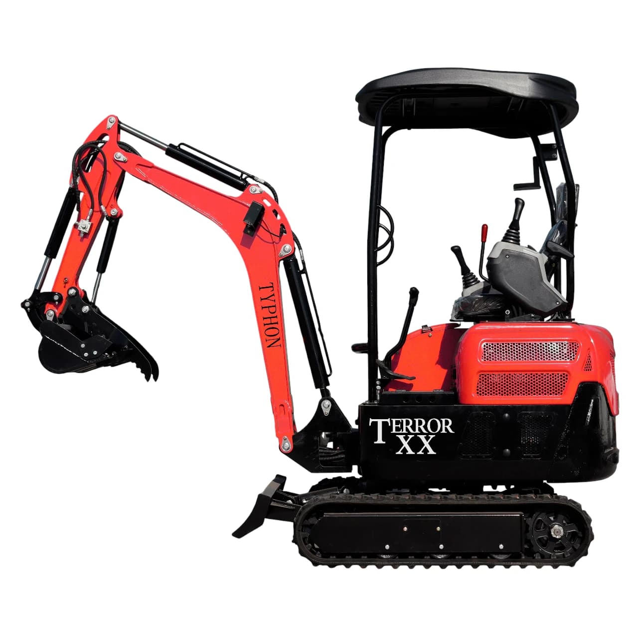 2025 4,000 lb TYPHON TERROR XX Mini Excavator Rubber Track with Kubota D902 Diesel Engine USA View 3