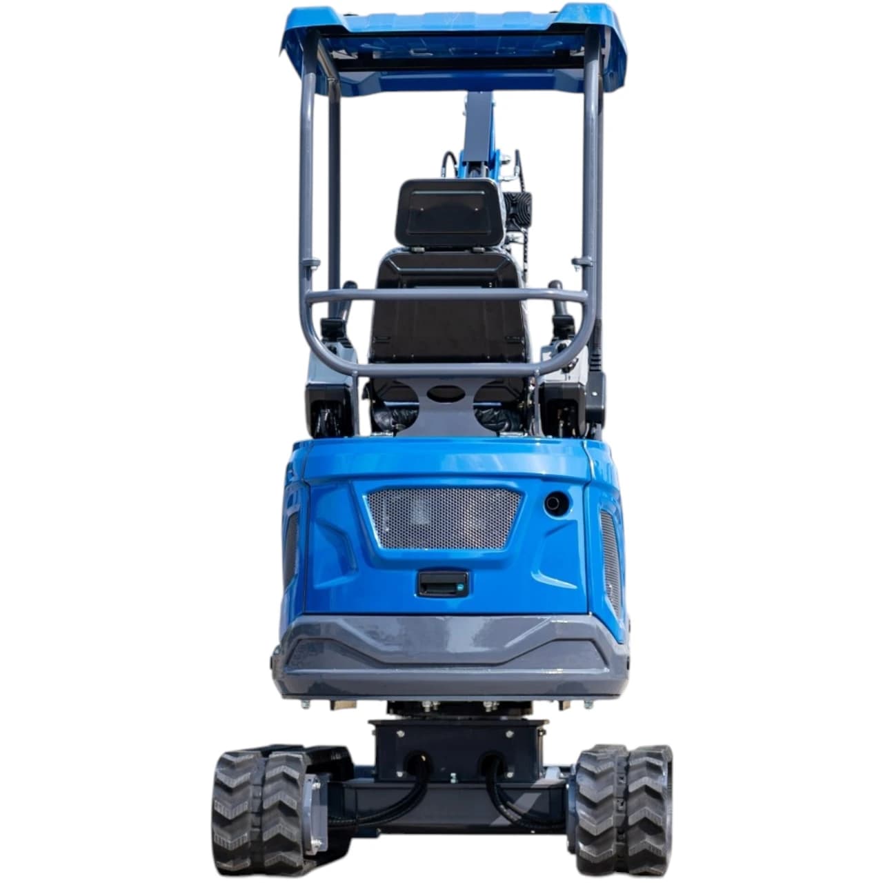 TYPHON TERROR XIX STORM Mini Excavator – 4000lbs Trench Digger with Boom Swing, Canopy, Retractable Tracks View 3