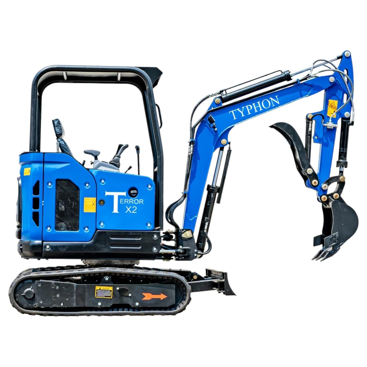 TYPHON TERROR X2 STORM Mini Excavator 2.5 Ton Diesel Kubota V1505 Engine USA View 3