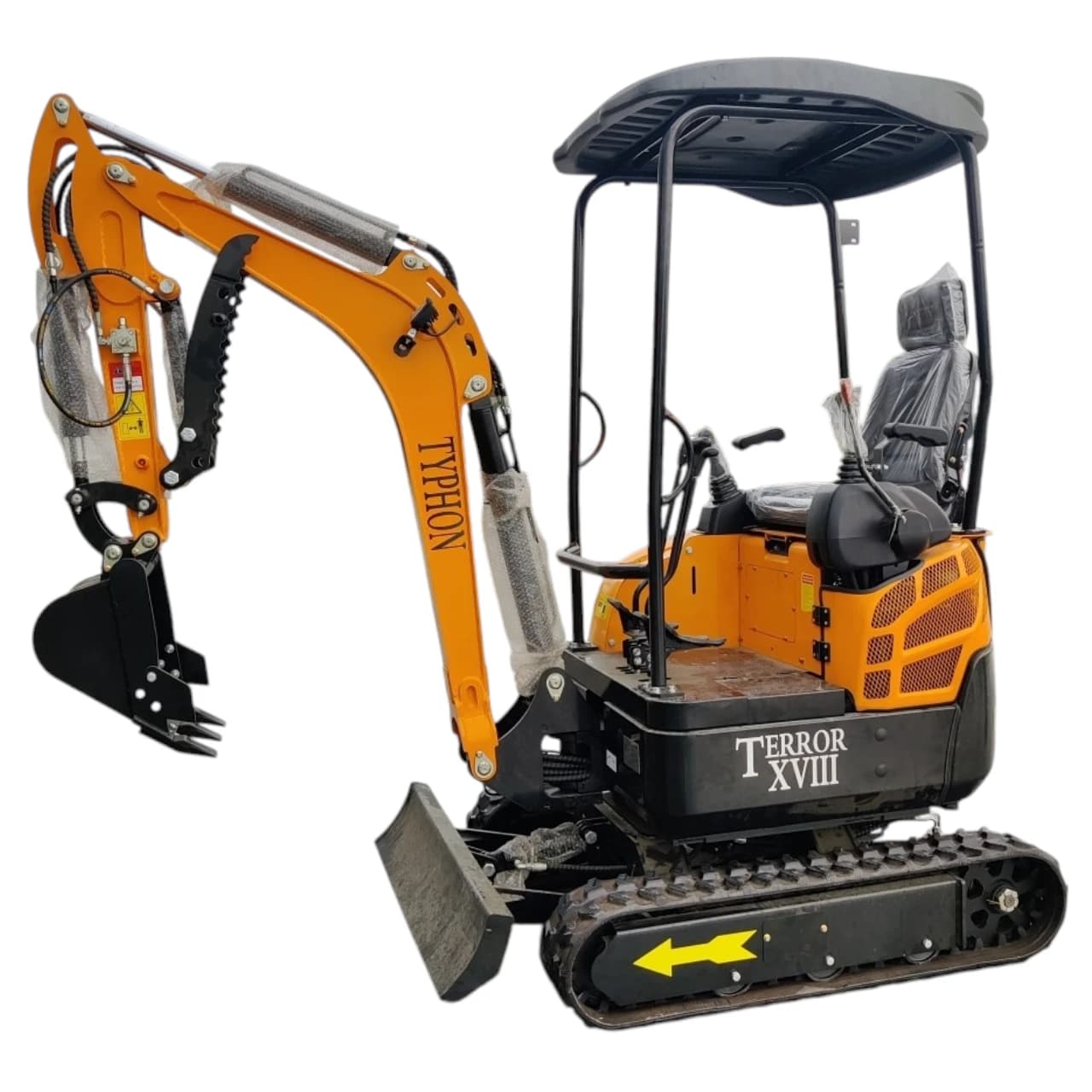 TYPHON TERROR XVIII Mini Excavator – 4000lbs Digger with 0.035 cbm Bucket USA View 3