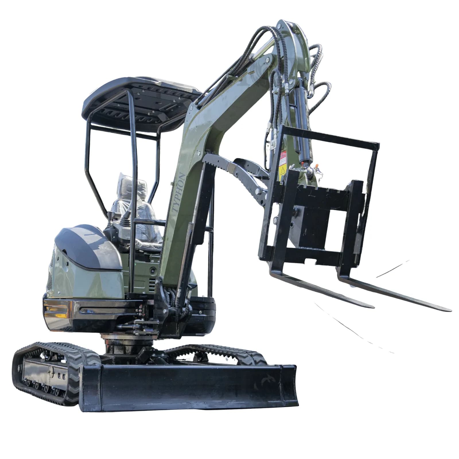 Pallet Fork Attachment Adjustable Stabilizer Bar USA for TERROR XXV and other 2.1-3 Ton Mini Excavators View 3