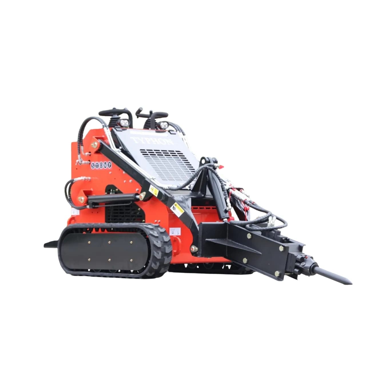 Skid Steer Loader Hydraulic Hammer Concrete Breaker Attachment USA View 3