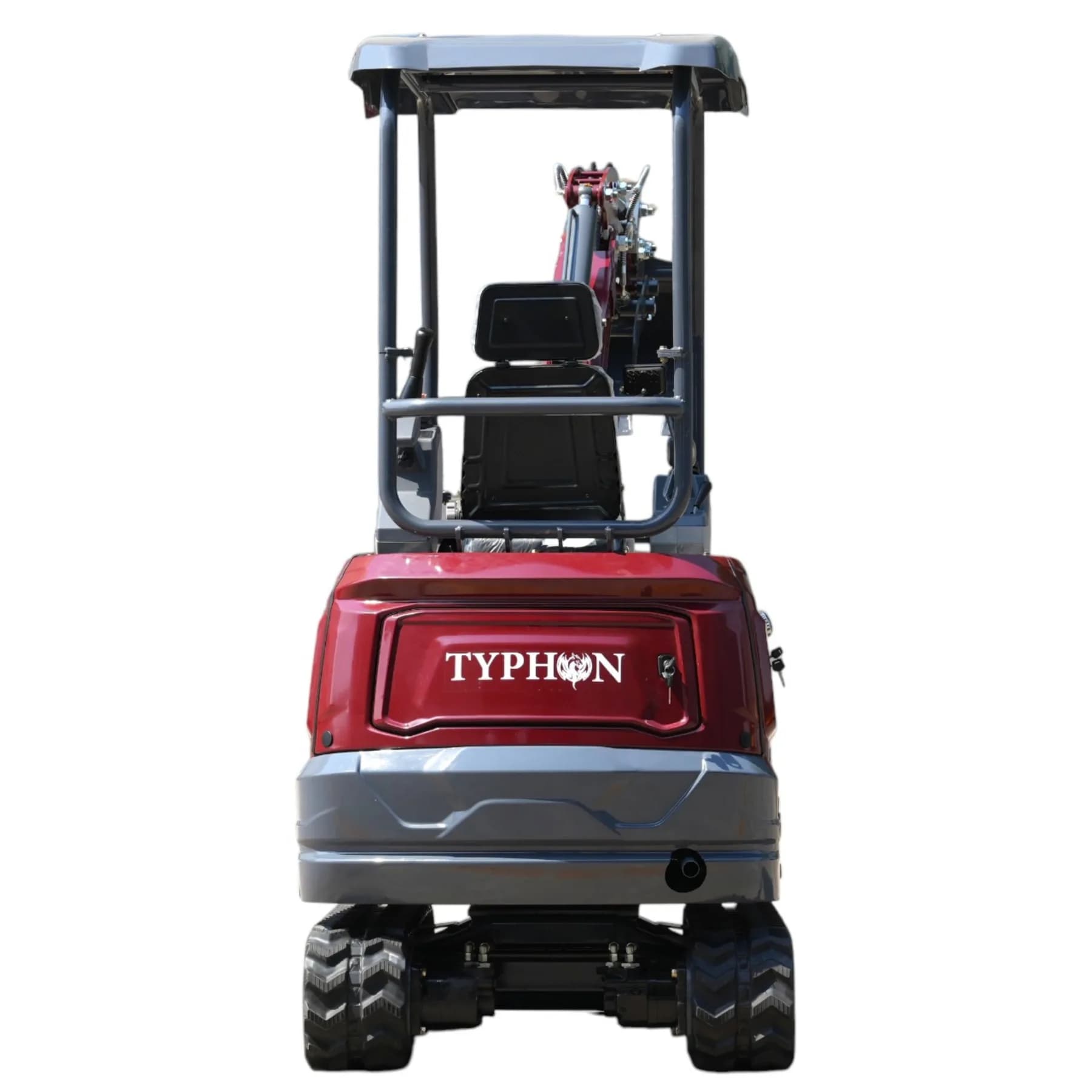 TYPHON TERROR XVII PRO 3800 lbs Mini Excavator Kubota Diesel, Hydraulic Thumb, Dozer Blade & Boom Swing View 4