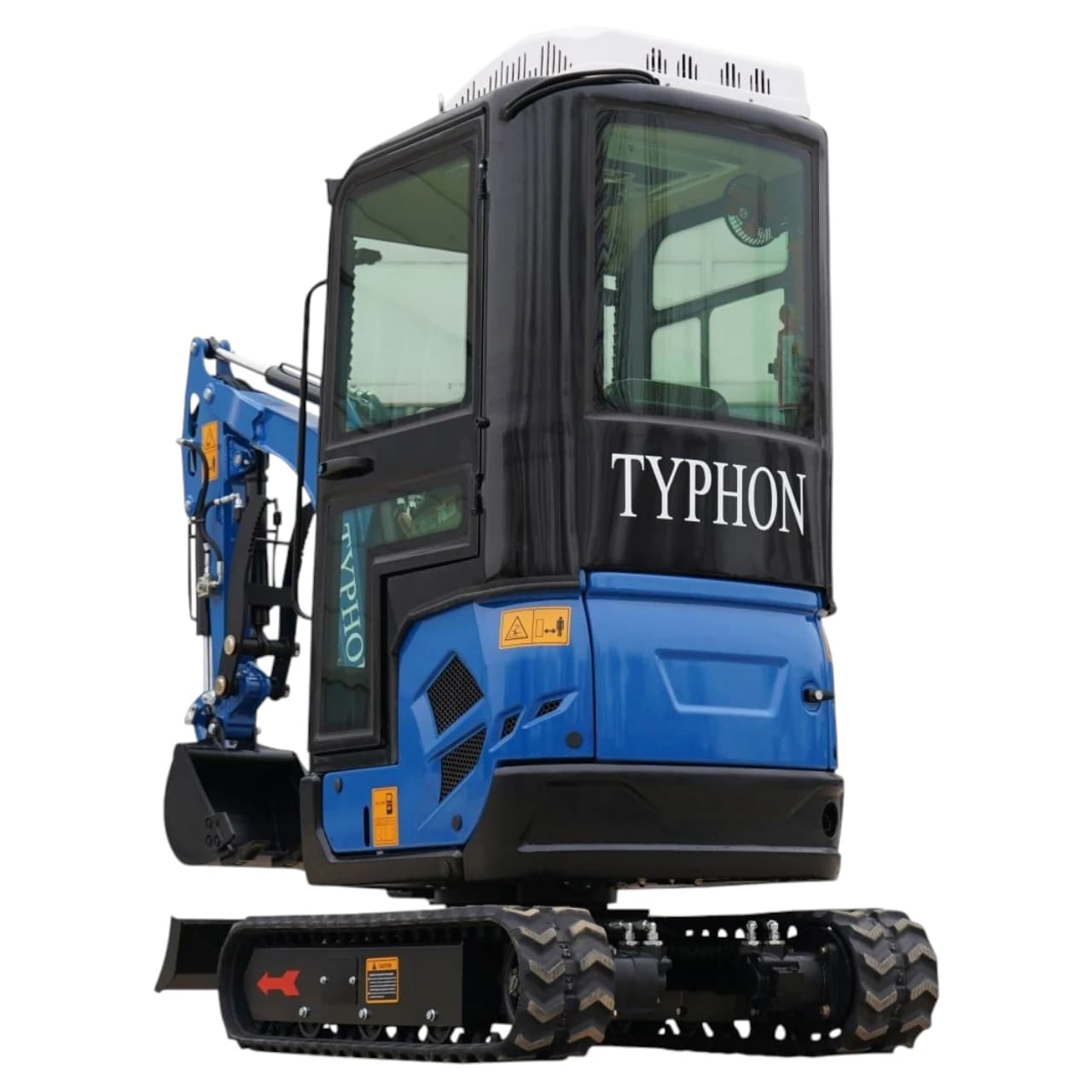 2025 4,000 lb TYPHON TERROR XVII Cabin Mini Excavator Rubber Track with Kubota D902 Diesel Engine USA View 4