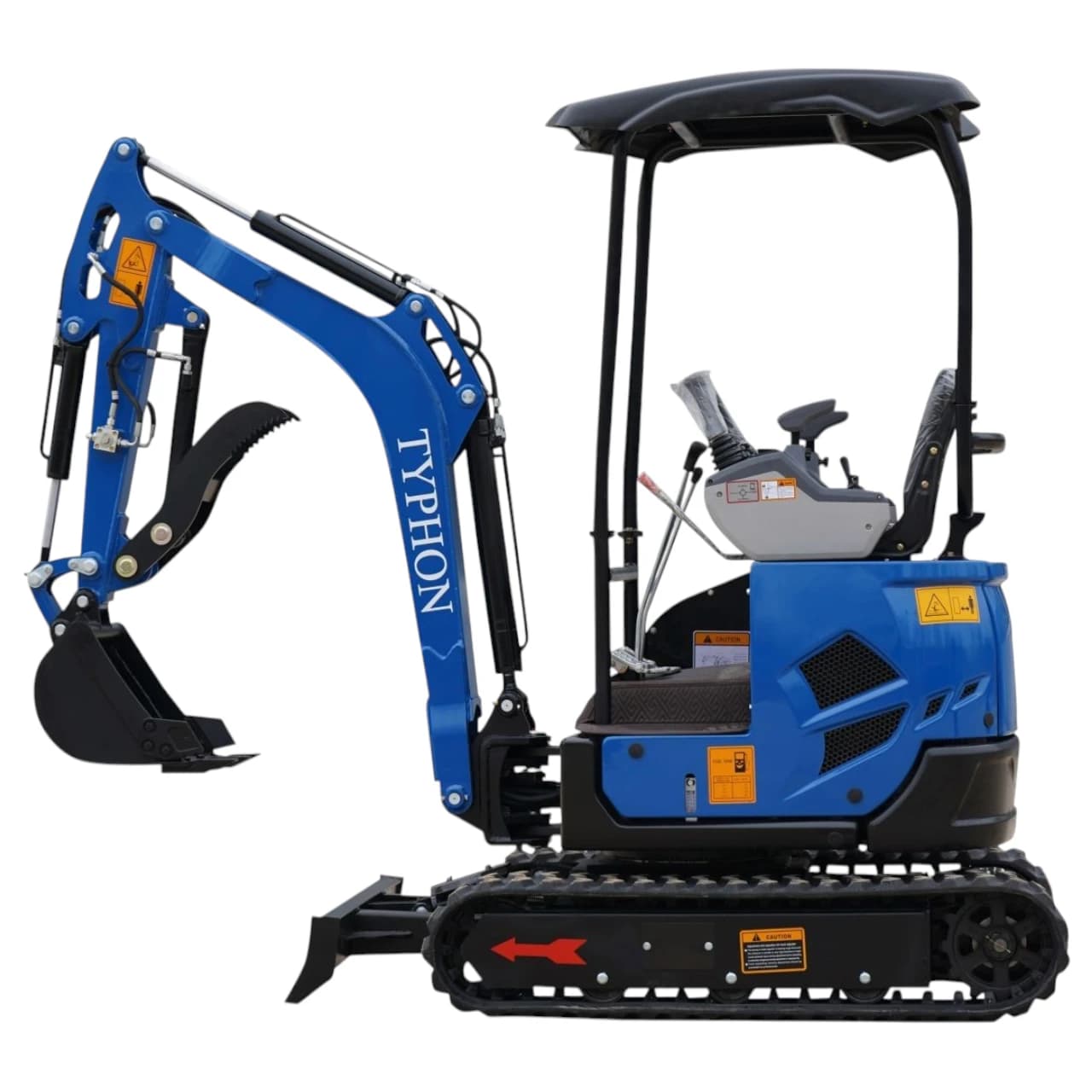 2025 3,800 lb TYPHON TERROR XVII Mini Excavator Rubber Track with Kubota D902 Diesel Engine USA View 4
