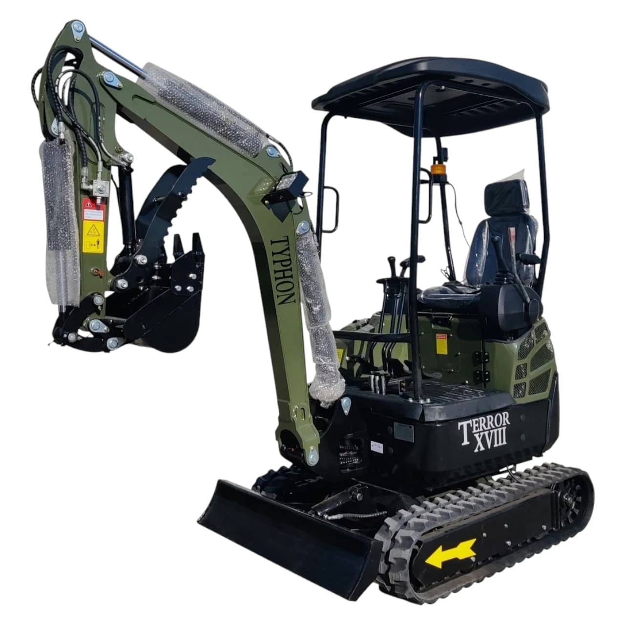 2025 4,000 lb TYPHON TERROR XVIII Mini Excavator Rubber Track with Kubota Diesel Engine USA View 4
