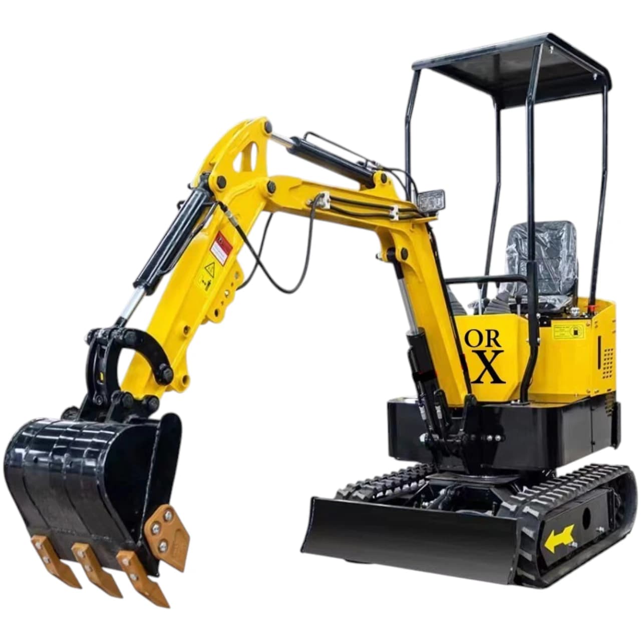 TYPHON TERROR X STORM Mini Excavator – 1 Ton Trench Digger with Canopy, Hydraulic Thumb Clip, Bucket USA View 4