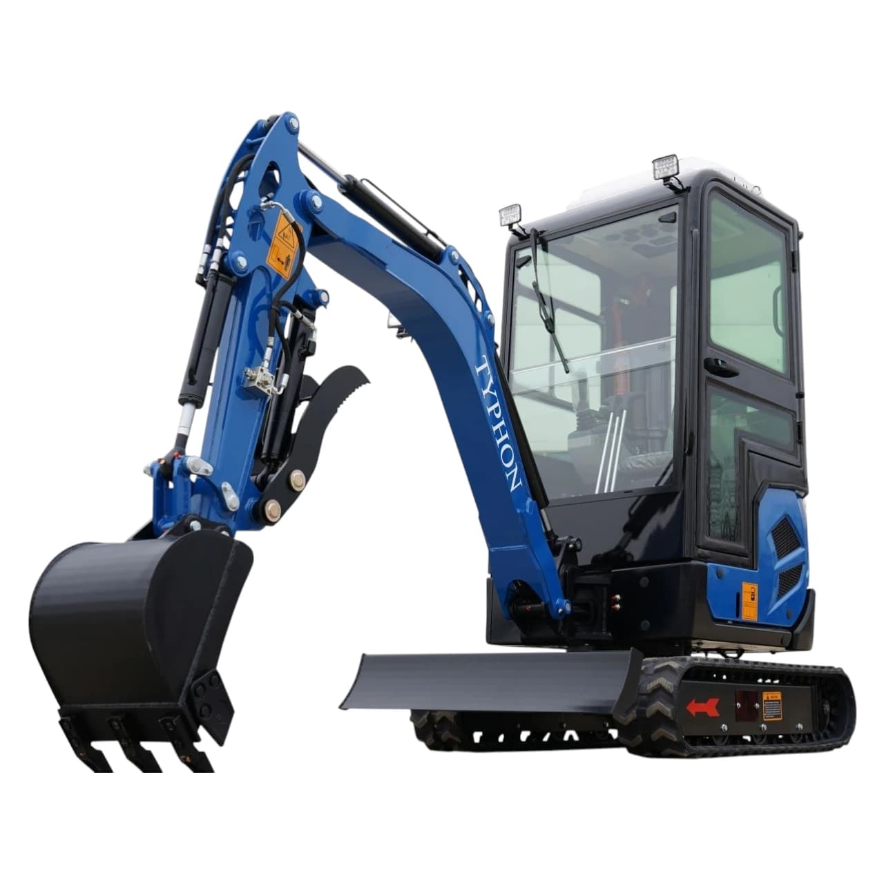 2025 4,000 lb TYPHON TERROR XVII Cabin Mini Excavator Rubber Track with Kubota D902 Diesel Engine USA View 5