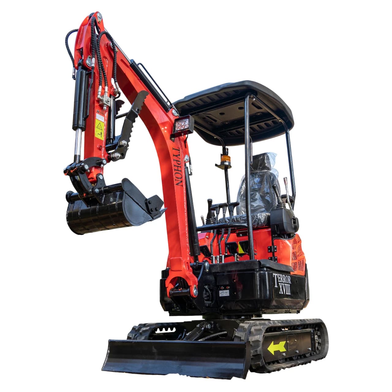 New 4,000 lb TYPHON Lux Mini Excavator Rubber Track with Kubota Diesel Engine USA View 5