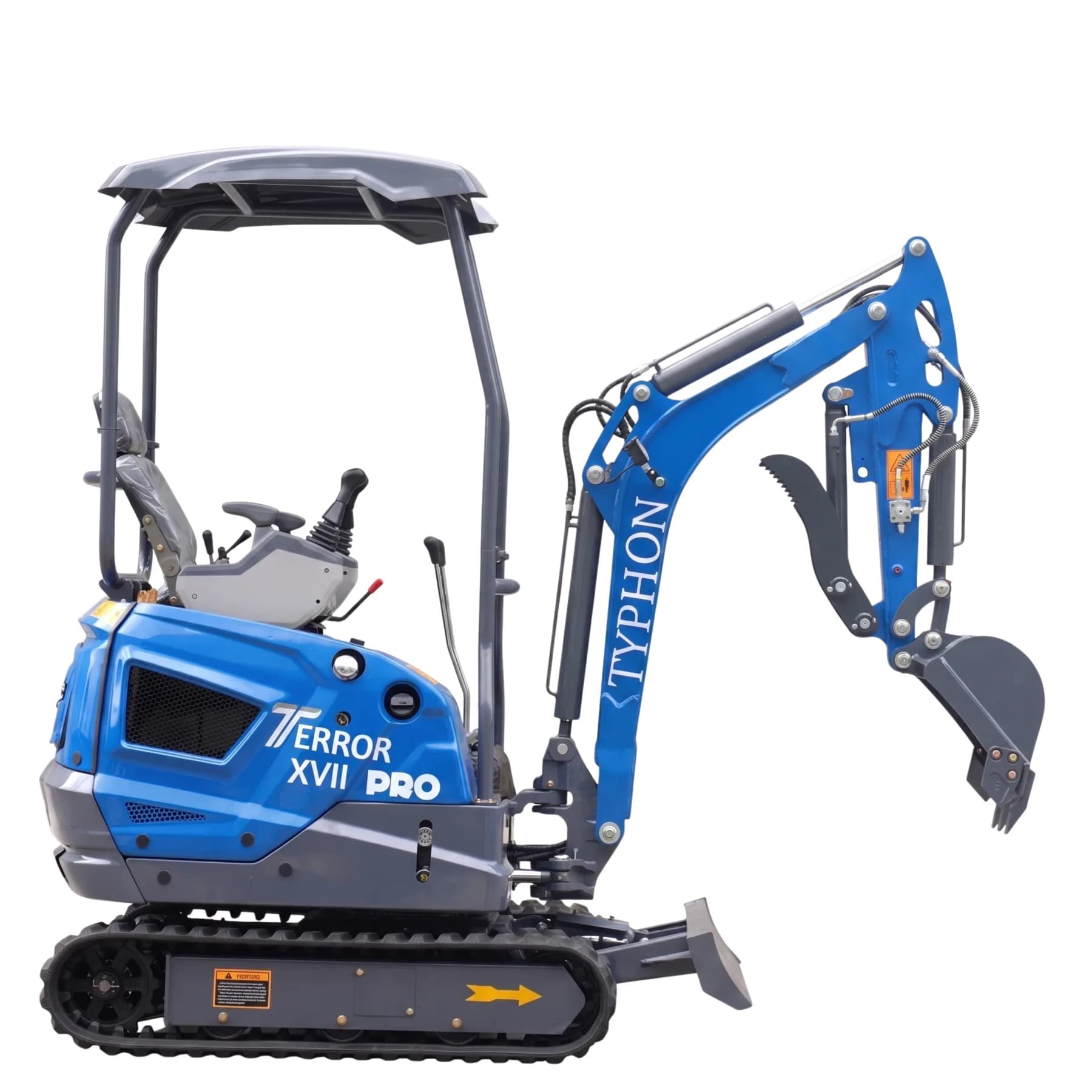 New TYPHON TERROR XVII PRO 3800 lb Mini Excavator – Kubota Diesel, Premium Hydraulics, 14kN Dig Force, Boom Swing View 5