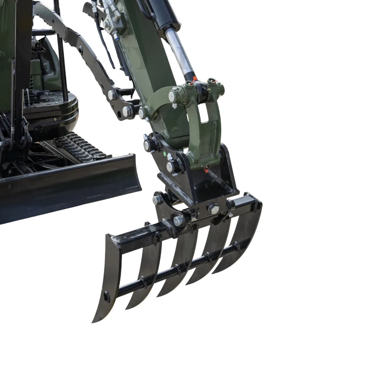 Mini Excavator Rake Compact Attachment General for for TERROR XXV and other 2.1-3 Ton Mini Excavators USA View 5