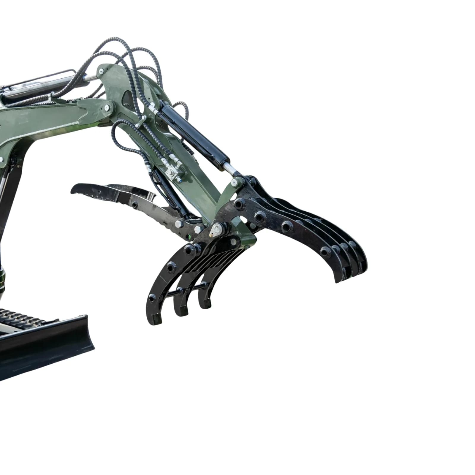 Compact Grapple Attachment for TERROR XXV and other 2.1-3 Ton Mini Excavators Wide Opening Wood Grab USA View 5