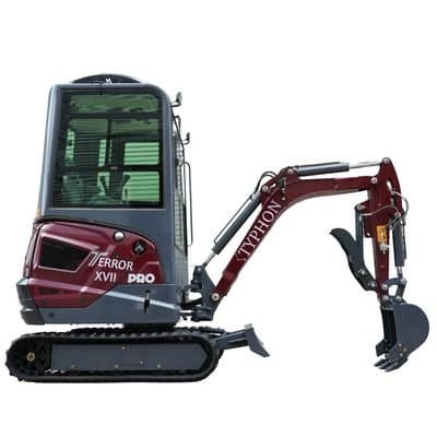 TYPHON TERROR XVII PRO Prestige Edition 4000 lb Enclosed Mini Excavator with Kubota Power & Advanced Hydraulics View 17