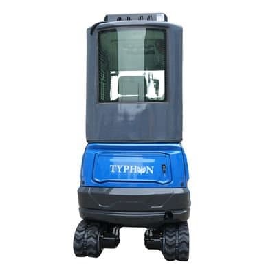 TYPHON TERROR XVII PRO Prestige Edition – Enclosed Mini Excavator with AC, Heater & Ergonomic Comfort View 20