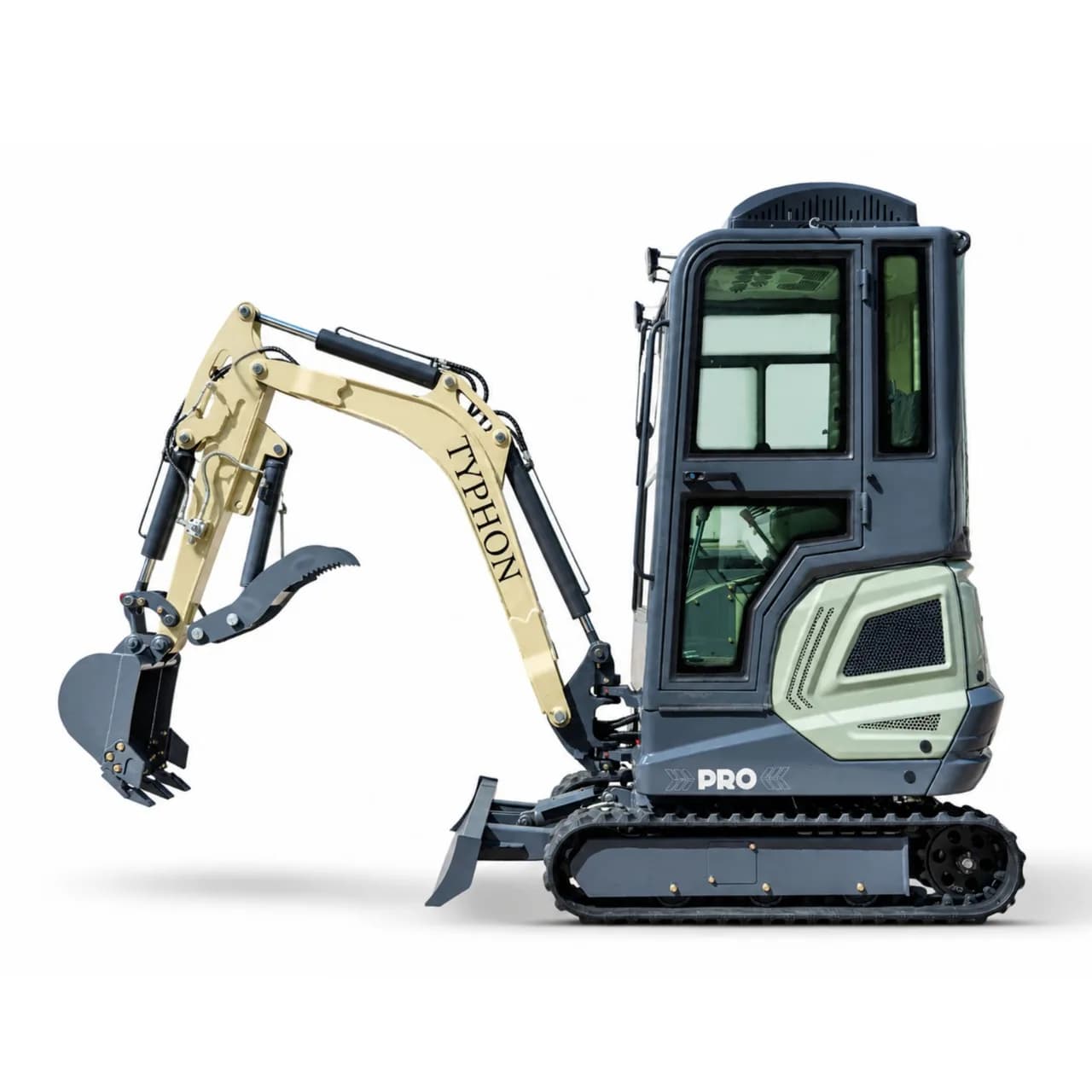 TYPHON TERROR XVII PRO Prestige 4,000 lb Mini Excavator – Kubota D902, Boom Swing & AC/Heat — view 5