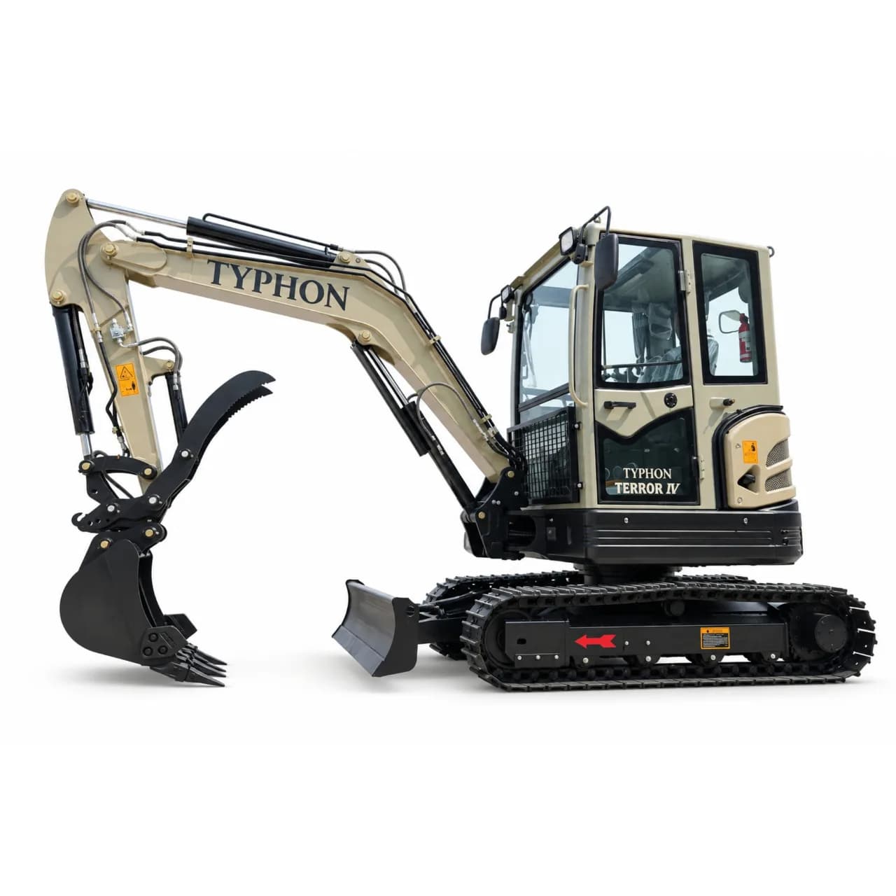 TYPHON TERROR IV PROPACT 9,000 lb Mini Excavator – Kubota D1703, AC/Heat Cab & Metal Tracks — view 5