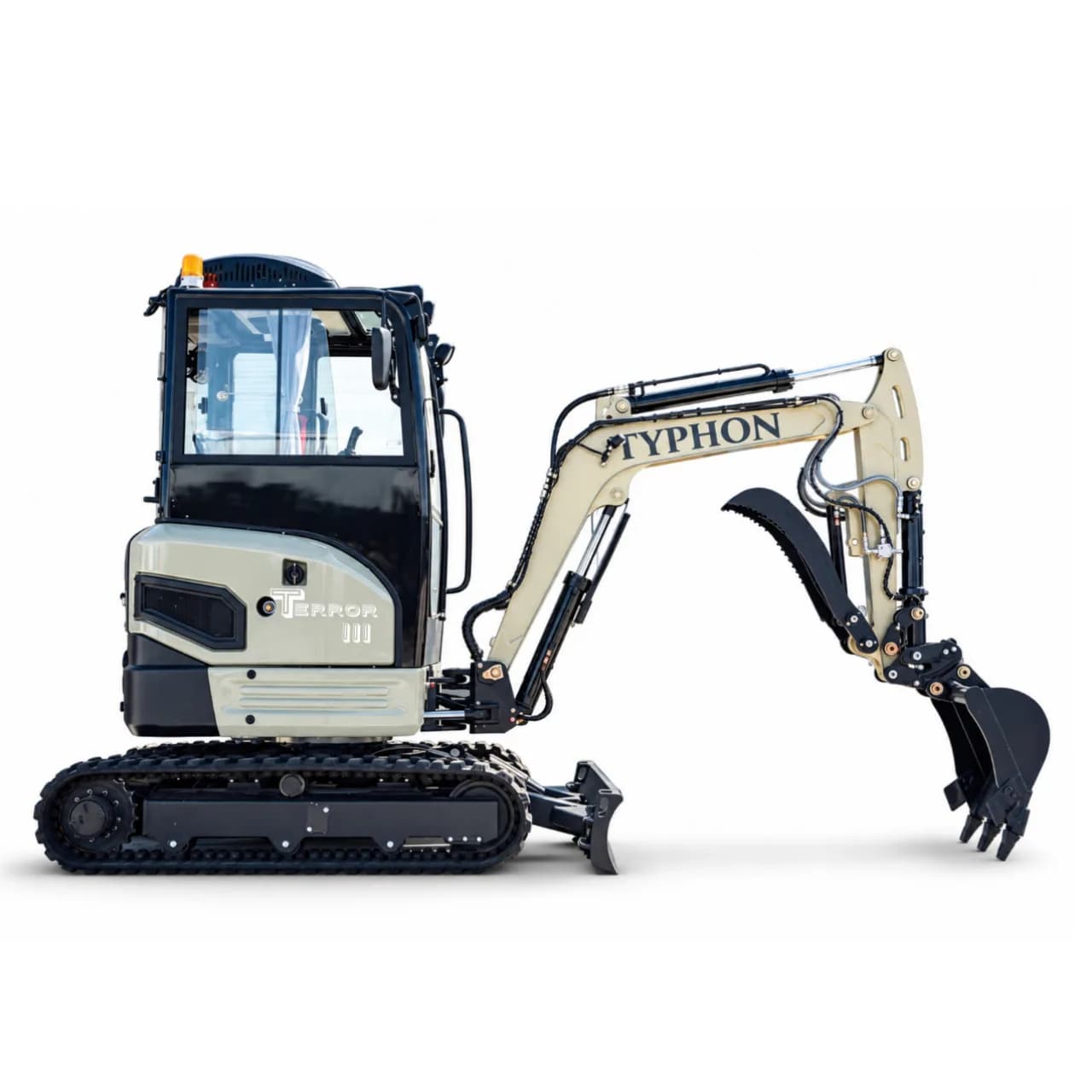 TYPHON TERROR III PROPACT 6,000 lb Mini Excavator – Kubota D1105, Retractable Tracks & AC/Heat Cab — view 5