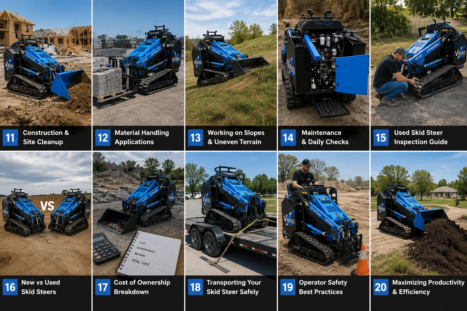 Compact Skid Steer Productivity Guide: Cycle Time, Attachment Changes, Crew Planning, and Job Estimating