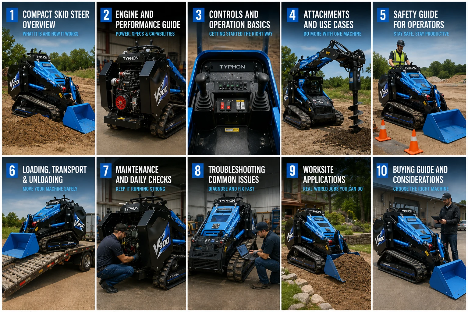 Compact Skid Steer Trenching Guide: Trencher Attachments, Chain Selection, Depth, and Spoil Control